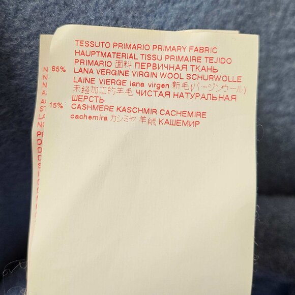 MARNI POWDER BLUE WOOL/CASHMERE SHORT COAT (40) - Picture 8 of 9